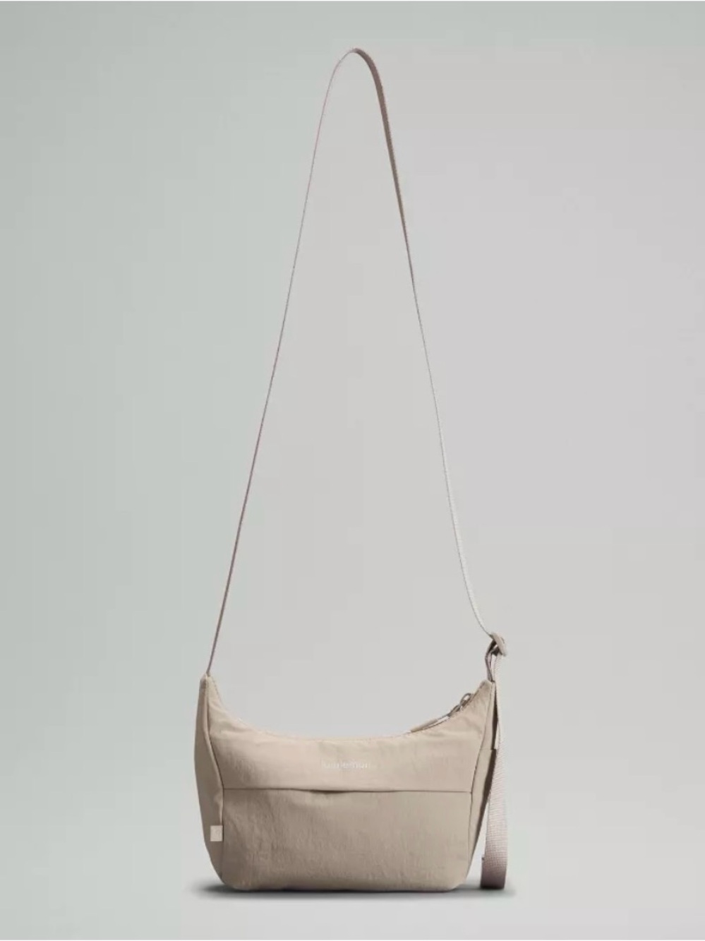 Lululemon Sling Crossbody Bag 2L Raw Linen Tan Color Lightweight Purse Rare HTF